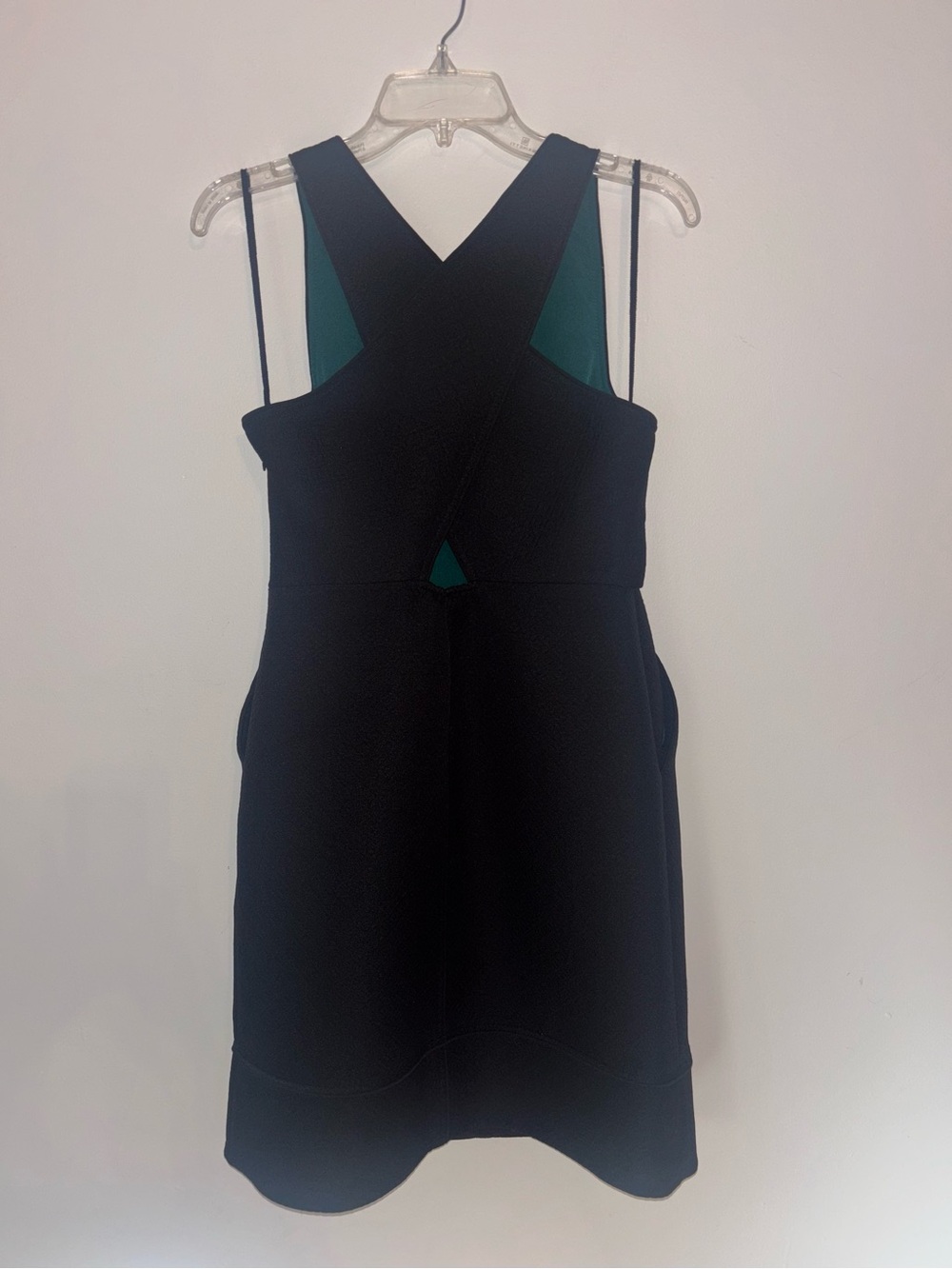 Maeve Anthropologie Black Cross-Back Mini Dress - Picture 3 of 6